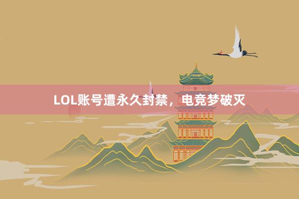 LOL账号遭永久封禁，电竞梦破灭