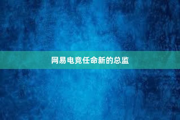 网易电竞任命新的总监